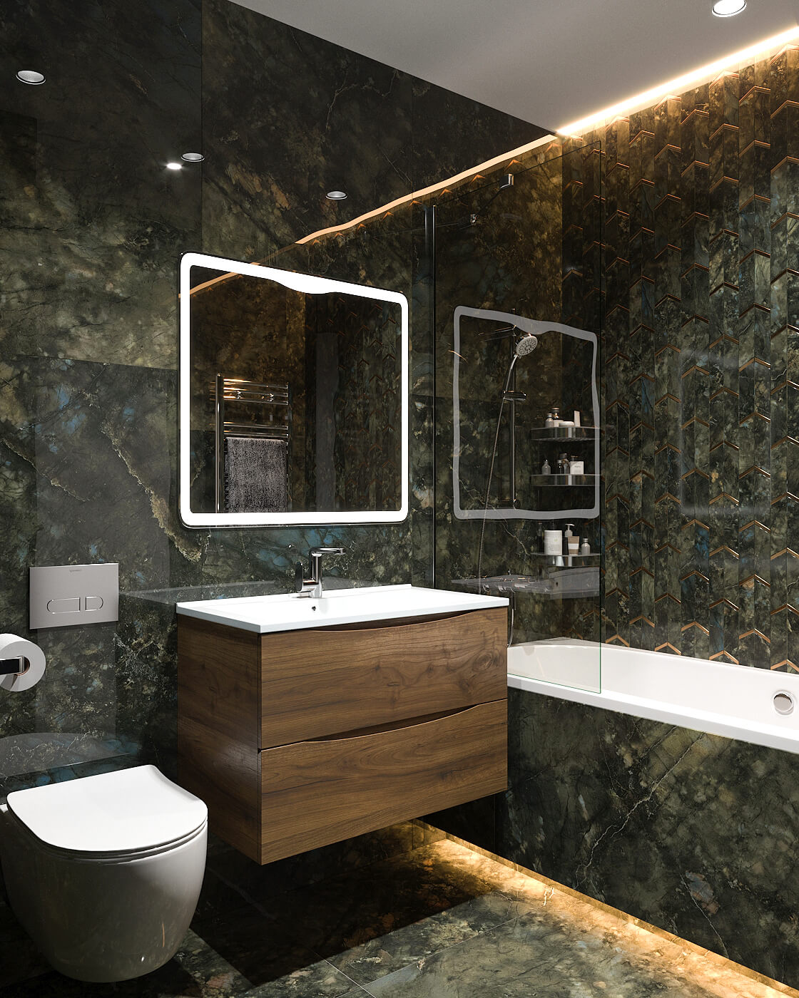 Дизайн ванной комнаты плитка мрамор